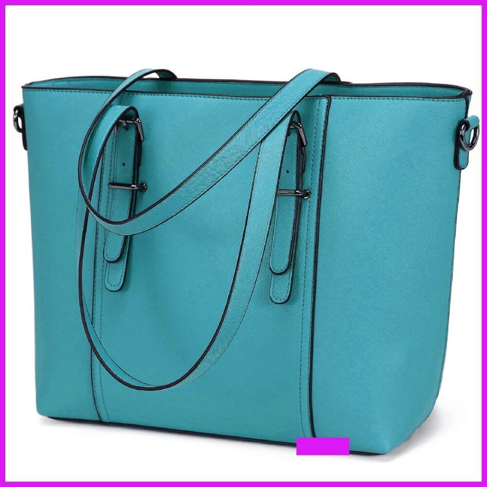 Synthetic Leather Tote Satchel Shoulder Bag Elegant Minimal Chic Multi-Style